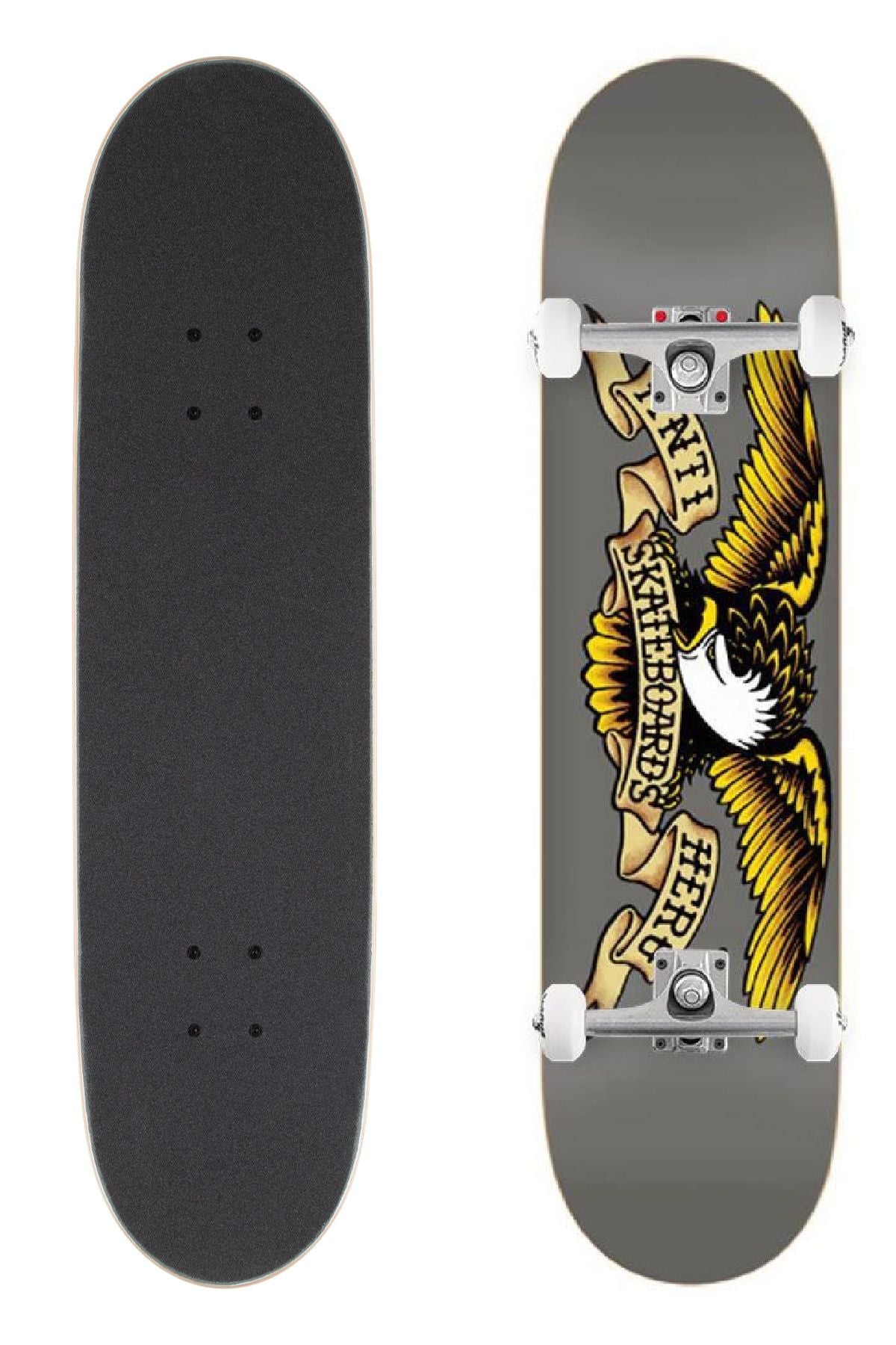 Anti Hero Skateboard Complete Classic Eagle 8.25" Grey Unassembled