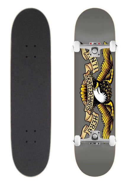 Anti Hero Skateboard Complete Classic Eagle 8.25" Grey Unassembled