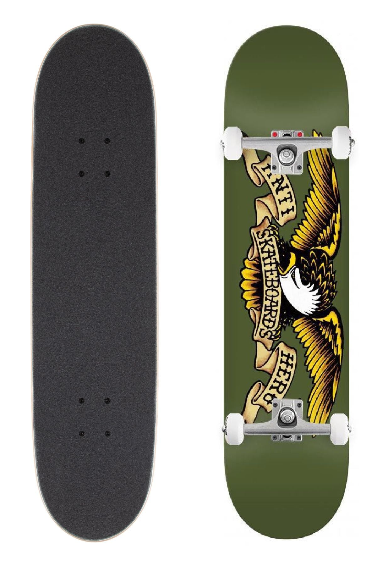 Anti Hero Skateboard Complete Classic Eagle 8.38" Army Green Unassembled