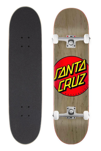 Santa Cruz Skateboard Complete Classic Dot 8.375" Sand Matte Finish Unassembled