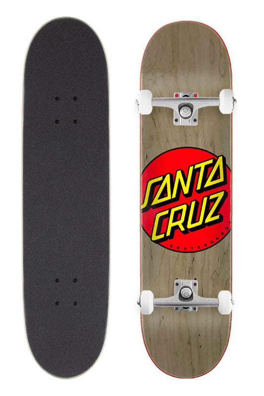 Santa Cruz Skateboard Complete Classic Dot 8.375" Sand Matte Finish Unassembled
