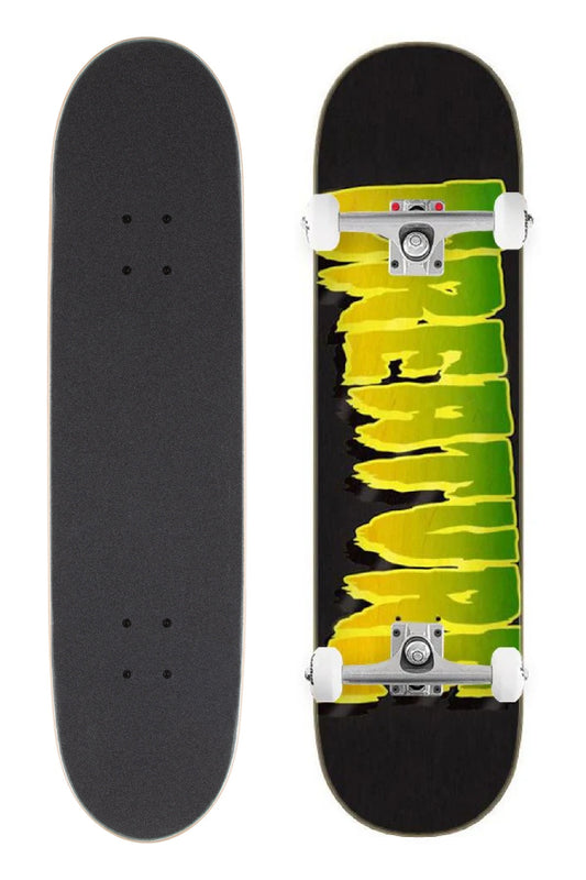 Creature Skateboard Complete Logo Outline Stumps 8.25" Yellow Unassembled
