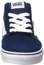 Vans Chapman Mid Shoes Dress Blue Suede Canvas