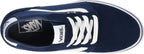Vans Chapman Mid Shoes Dress Blue Suede Canvas