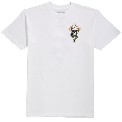 Powell Peralta Tee McGill Skull & Snake White Reissue Skateboard T-Shirt