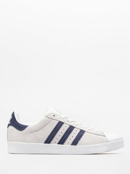 Adidas Superstar Vulc ADV Skate Shoes Crystal White/Collegiate Navy/Footwear White