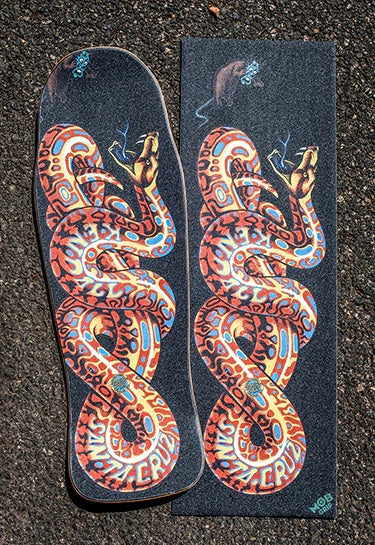 MOB Grip x Santa Cruz Jeff Kendall Snake 11" Air Bubble Free Skateboard Griptape