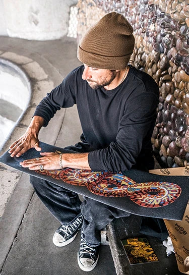 MOB Grip x Santa Cruz Jeff Kendall Snake 11" Air Bubble Free Skateboard Griptape