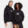 Nike Sb Hood Fleece Pullover Hbr Skate Hoodie Black White