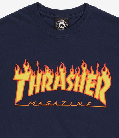 Thrasher Flame T-Shirt – Navy