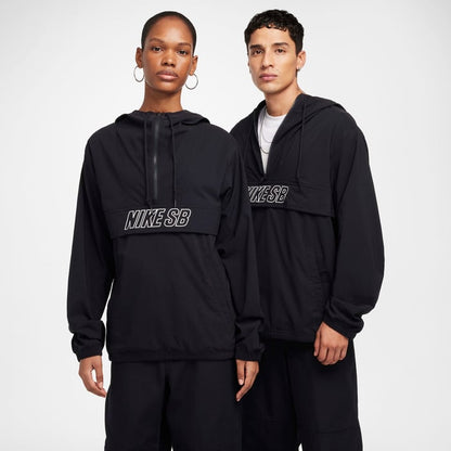 Nike SB Jacket Anorak Skate Black White Mid Zip Jacket