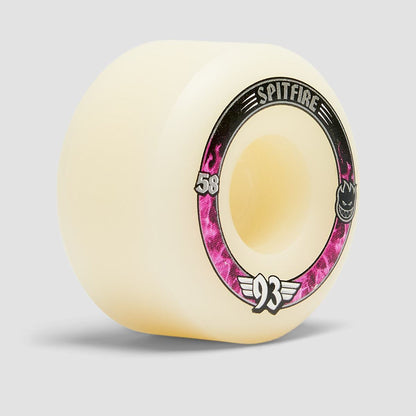 Spitfire Wheels 93D Radials 58mm F4 Natural Formula Four Soft Sliders