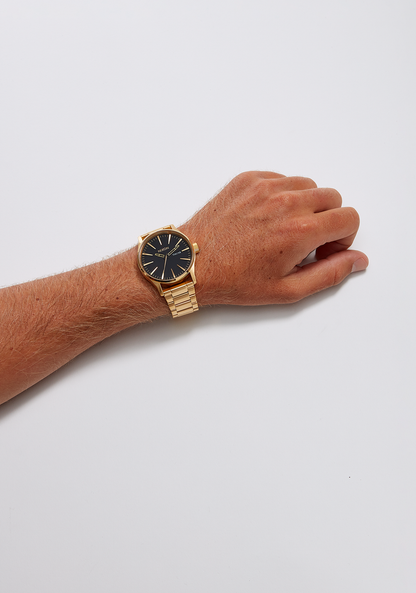Nixon Sentry Stainless Steel Watch - All Gold / Black
