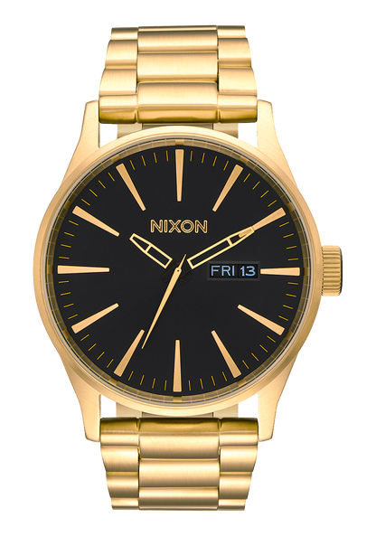 Nixon Sentry Stainless Steel Watch - All Gold / Black