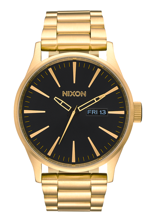 Nixon Sentry Stainless Steel Watch - All Gold / Black