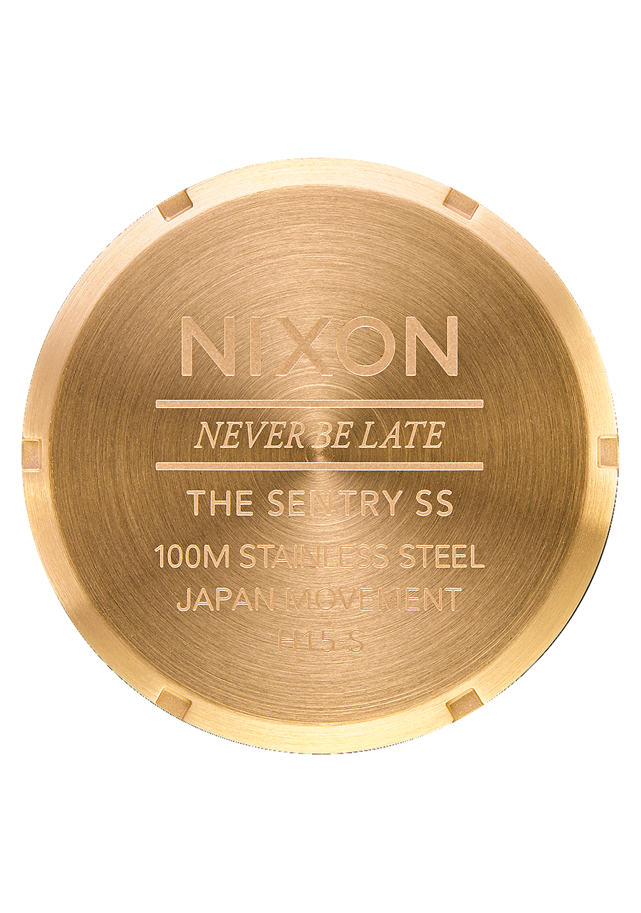 Nixon Sentry Stainless Steel Watch - All Gold / Black