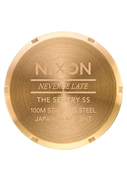 Nixon Sentry Stainless Steel Watch - All Gold / Black