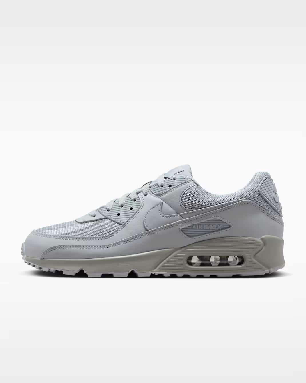Nike Air Max 90 Wolf Grey Black White Sneakers