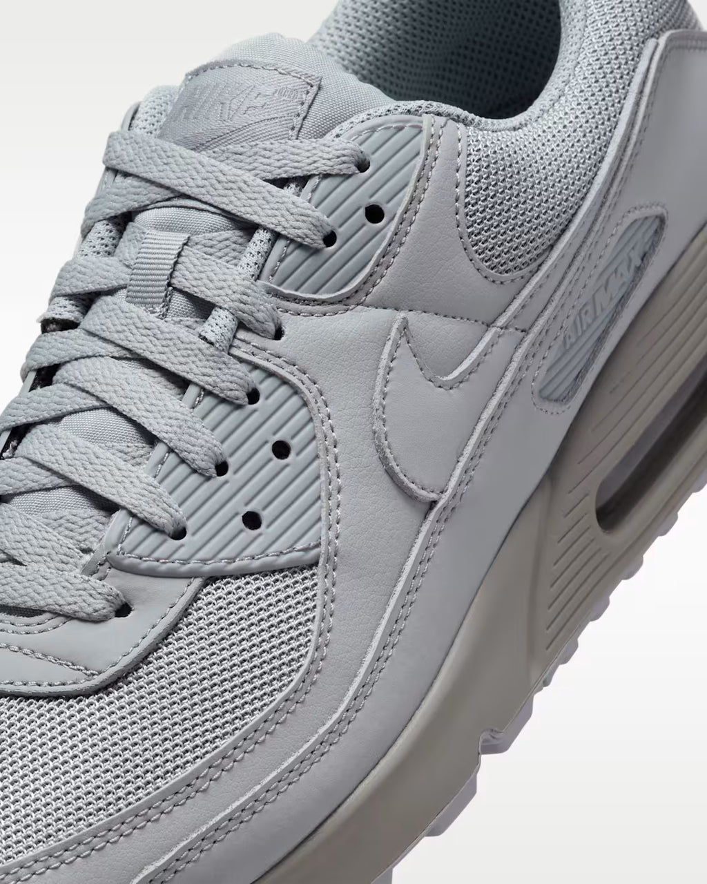 Nike Air Max 90 Wolf Grey Black White Sneakers