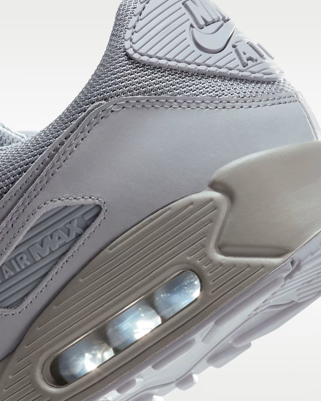 Nike Air Max 90 Wolf Grey Black White Sneakers