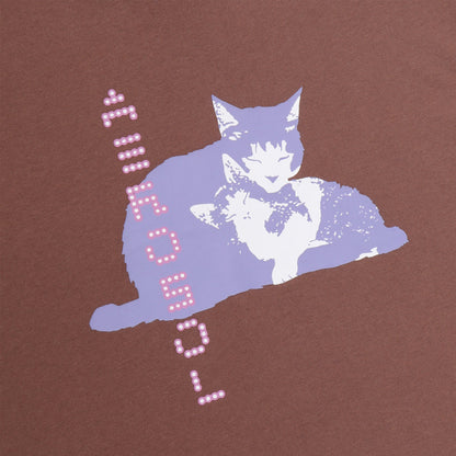 Aerosol Skateboards Tibbles Tee Brown