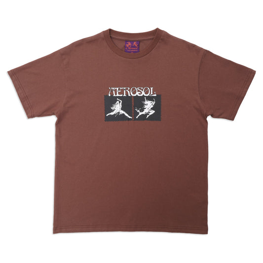 Aerosol Skateboards Affinity Tee Brown