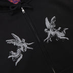 Aerosol Skateboards Angel Zip Hoodie Black