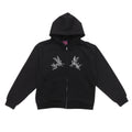 Aerosol Skateboards Angel Zip Hoodie Black
