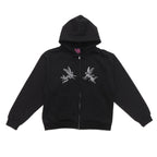 Aerosol Skateboards Angel Zip Hoodie Black