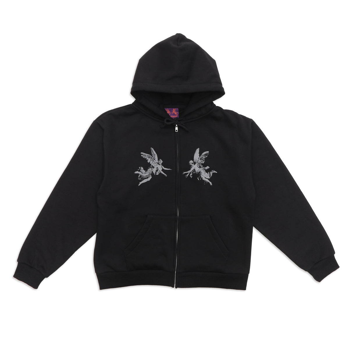 Aerosol Skateboards Angel Zip Hoodie Black