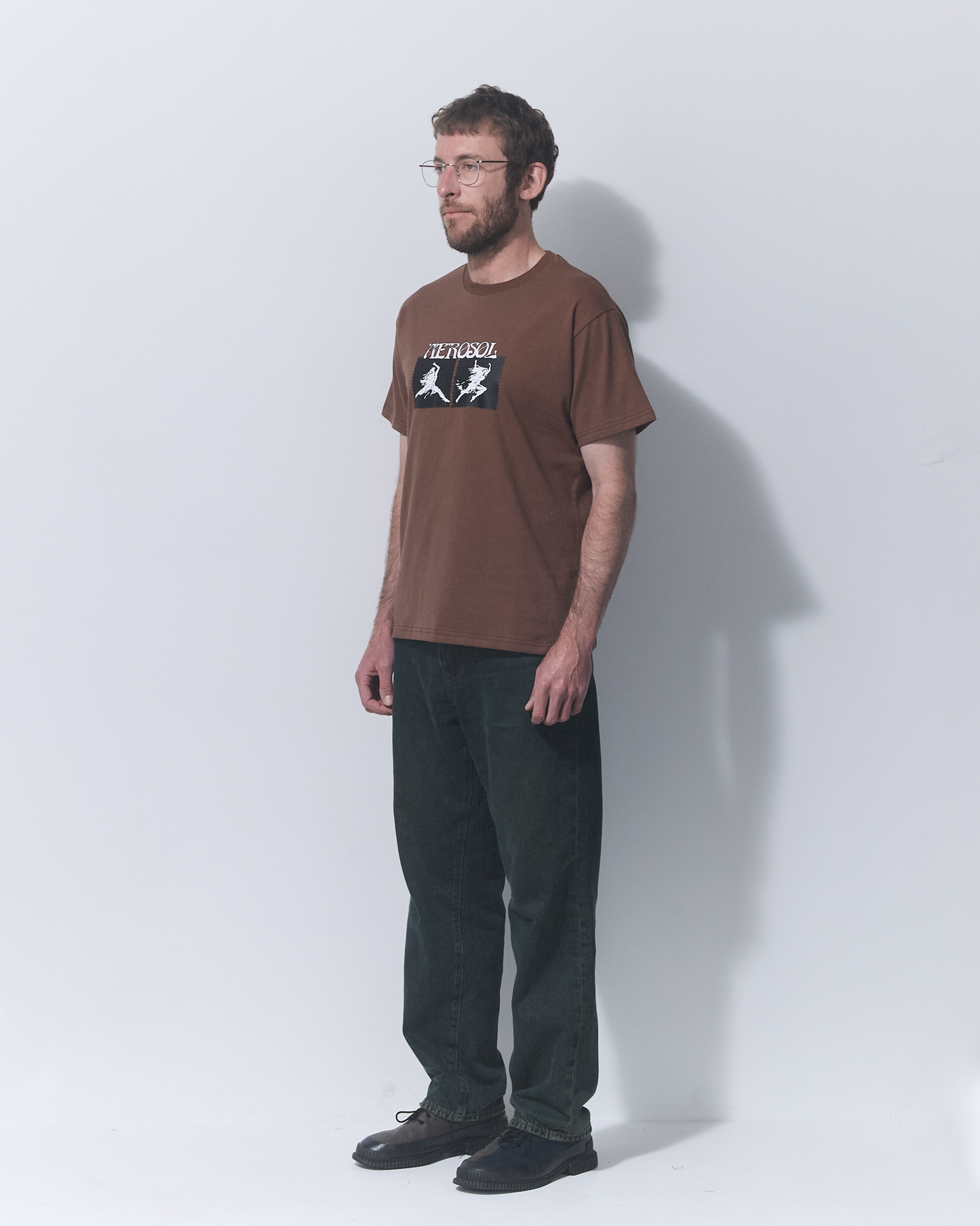 Aerosol Skateboards Affinity Tee Brown