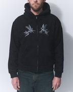 Aerosol Skateboards Angel Zip Hoodie Black