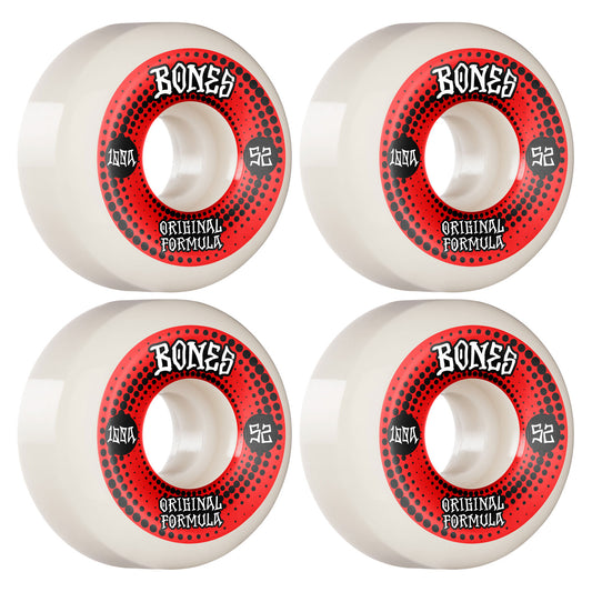 Bones Wheels OG 100's White 52mm Conical V5 Sidecut