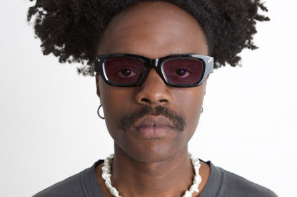 Radio Eyewear The Blues Sunglasses - Black Polished / Purple
