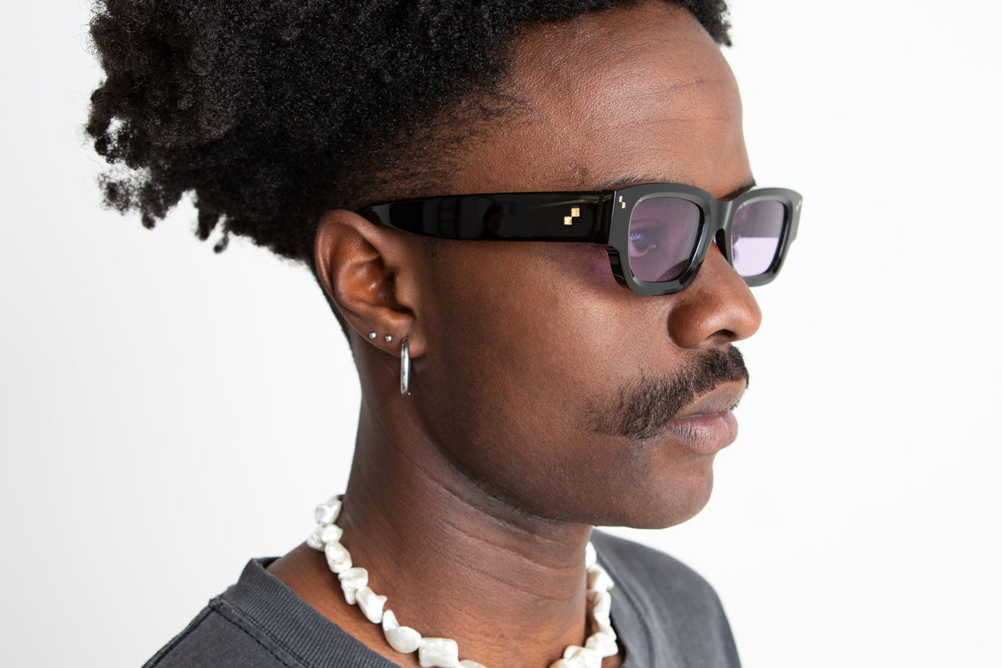 Radio Eyewear The Blues Sunglasses - Black Polished / Purple