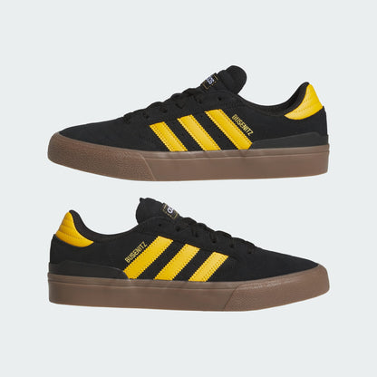 Adidas Busenitz Vulc II Skate Shoes Core Black / Preloved Yellow / Gum
