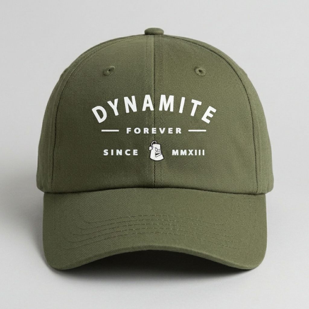 Dynamite Forever Retro Army Snapback Cap – 6 Panel Unstructured