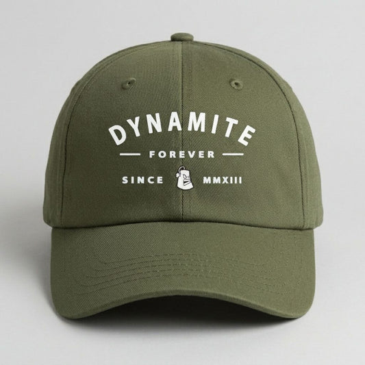 Dynamite Forever Retro Army Snapback Cap – 6 Panel Unstructured