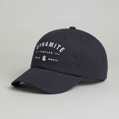 Dynamite Forever Retro Navy Snapback Cap – 6 Panel Unstructured
