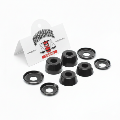 Dynamite Forever Premium Bushings Hard 95A Black - Skateboard Truck Cushions Kit