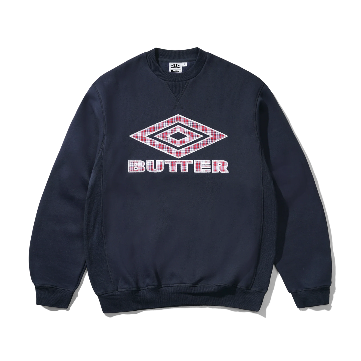 Butter Goods x Umbro Diamond Applique Crewneck Navy