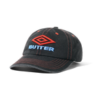 Butter Goods x Umbro Diamond Logo 6 Panel Cap Washed Black