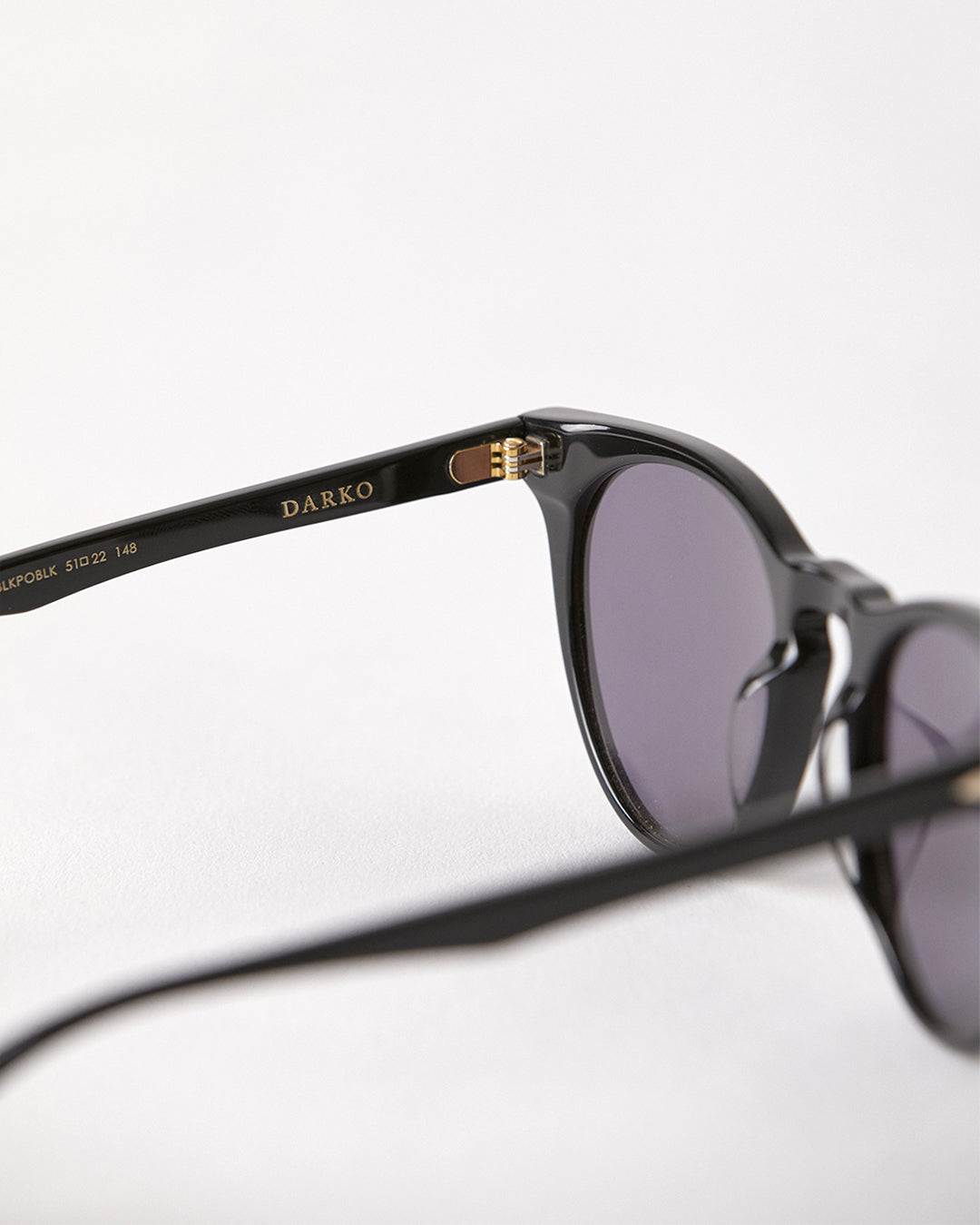 Epokhe Darko Sunglasses - Black Polished / Black