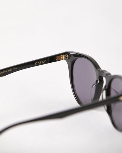 Epokhe Darko Sunglasses - Black Polished / Black