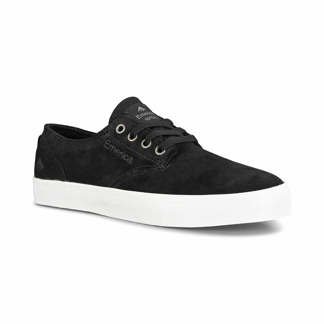 Emerica Romero Laced Youth Skate Shoes - Black/White/Gum