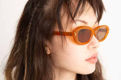 Radio Eyewear The Fuzz Sunglasses - Apricot / Brown