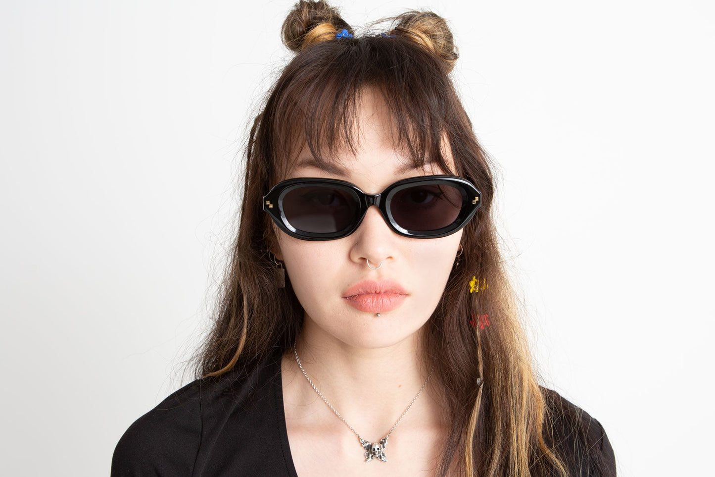 Radio Eyewear The Fuzz Sunglasses - Black Polished / Black