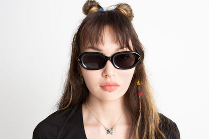 Radio Eyewear The Fuzz Sunglasses - Black Polished / Black