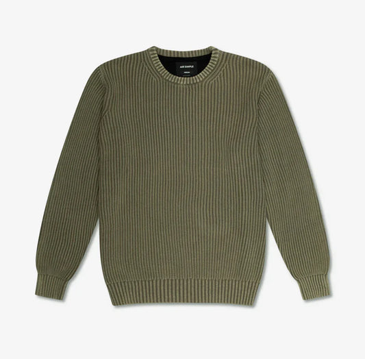 Mr Simple Fisher Knit Jumper - Fatigue