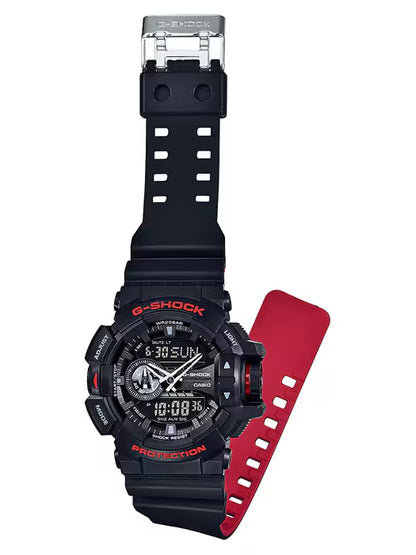 Casio G-Shock GA400HR-1A Heritage Series Watch Black / Red